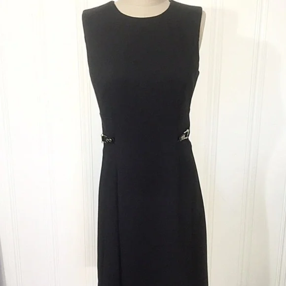 Calvin Klein Black Dress with Side Buckle - Picture 4 of 4